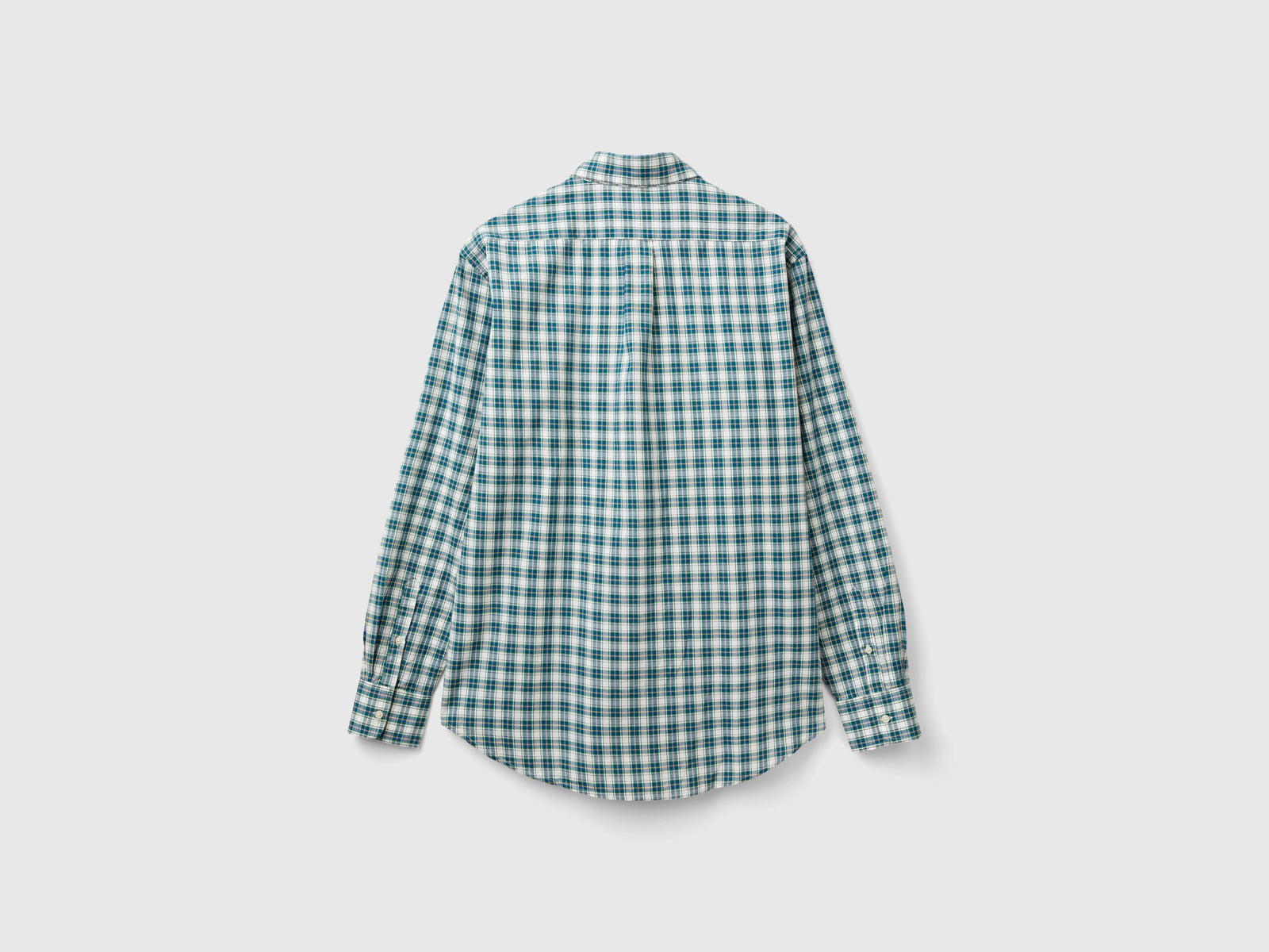 Camicia a quadri button down da uomo multi-color 2 | Benetton Outlet