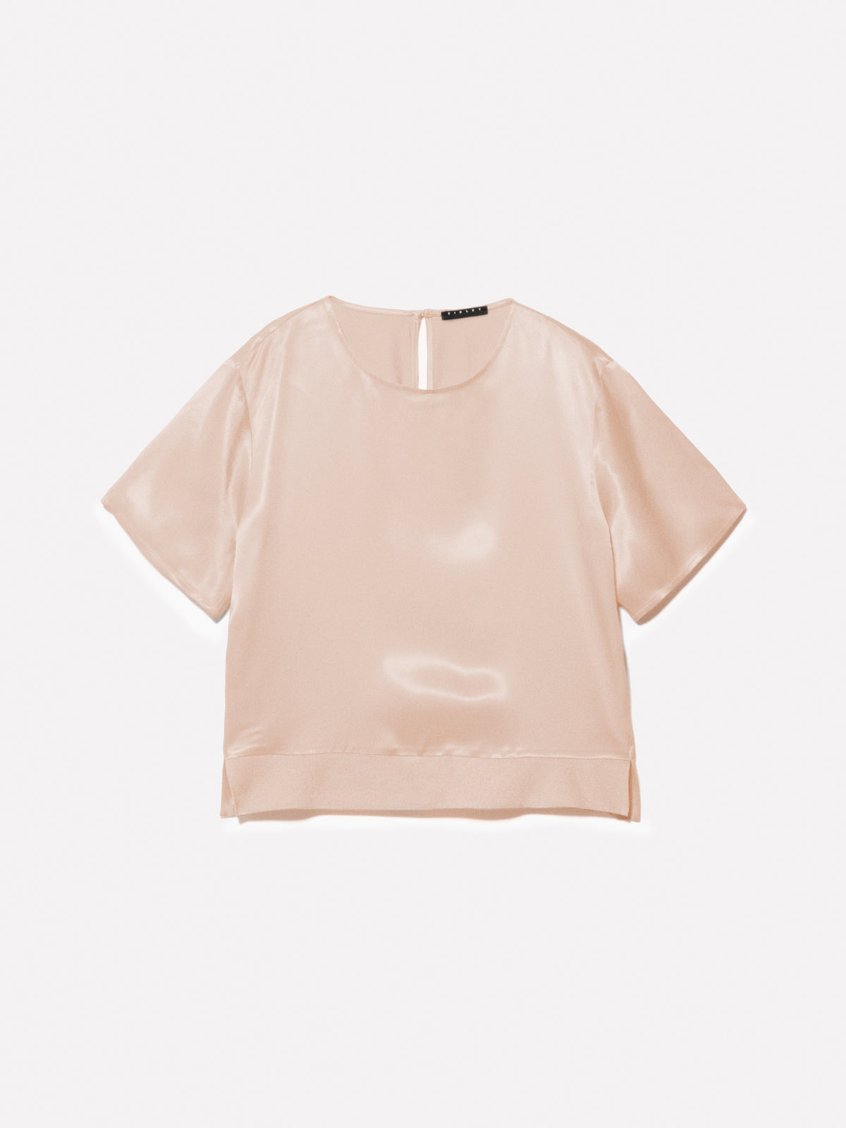 Blusa in raso rosa