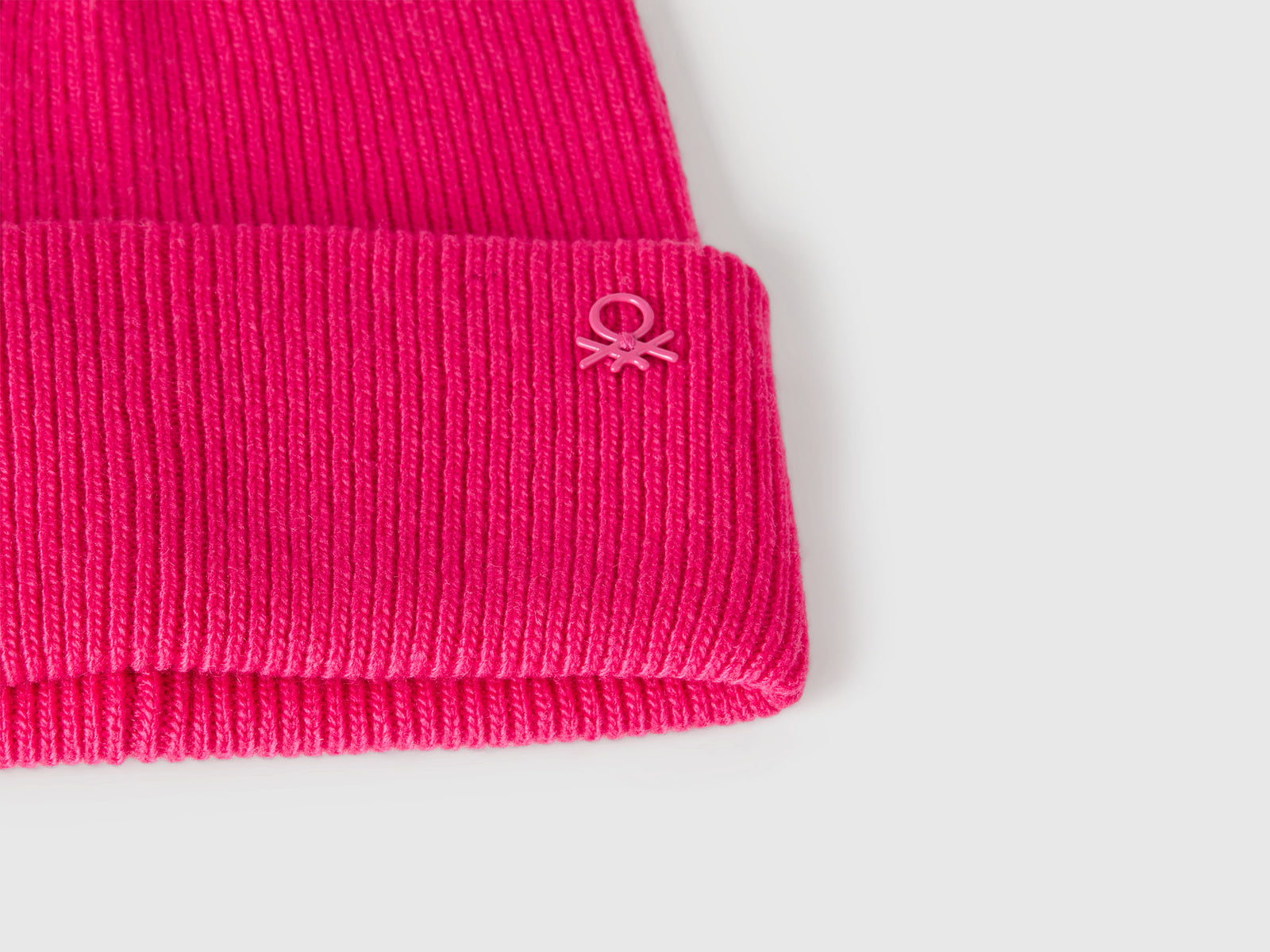 Berretto in misto lana da bambino fucsia 3 | Benetton Outlet