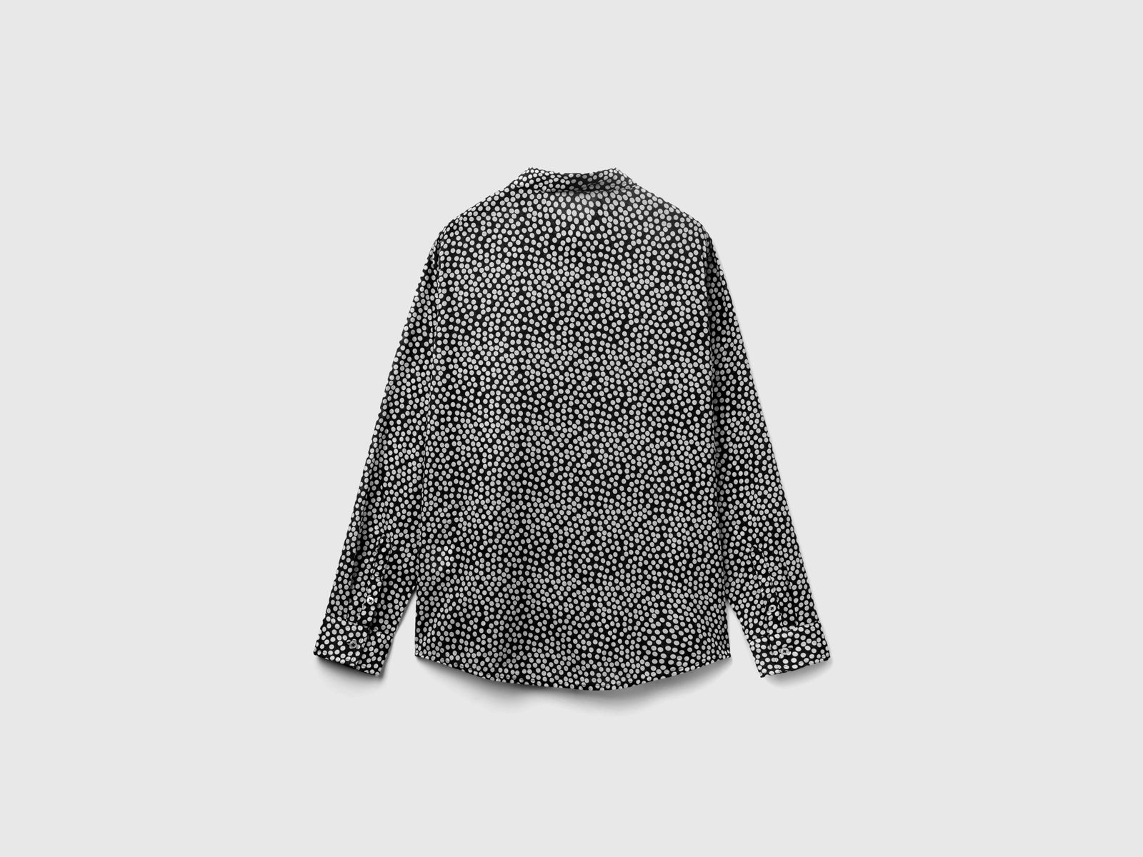 Camicia a pois da donna nero 2 | Benetton Outlet