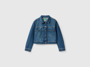 Giacca in denim con cotone riciclato