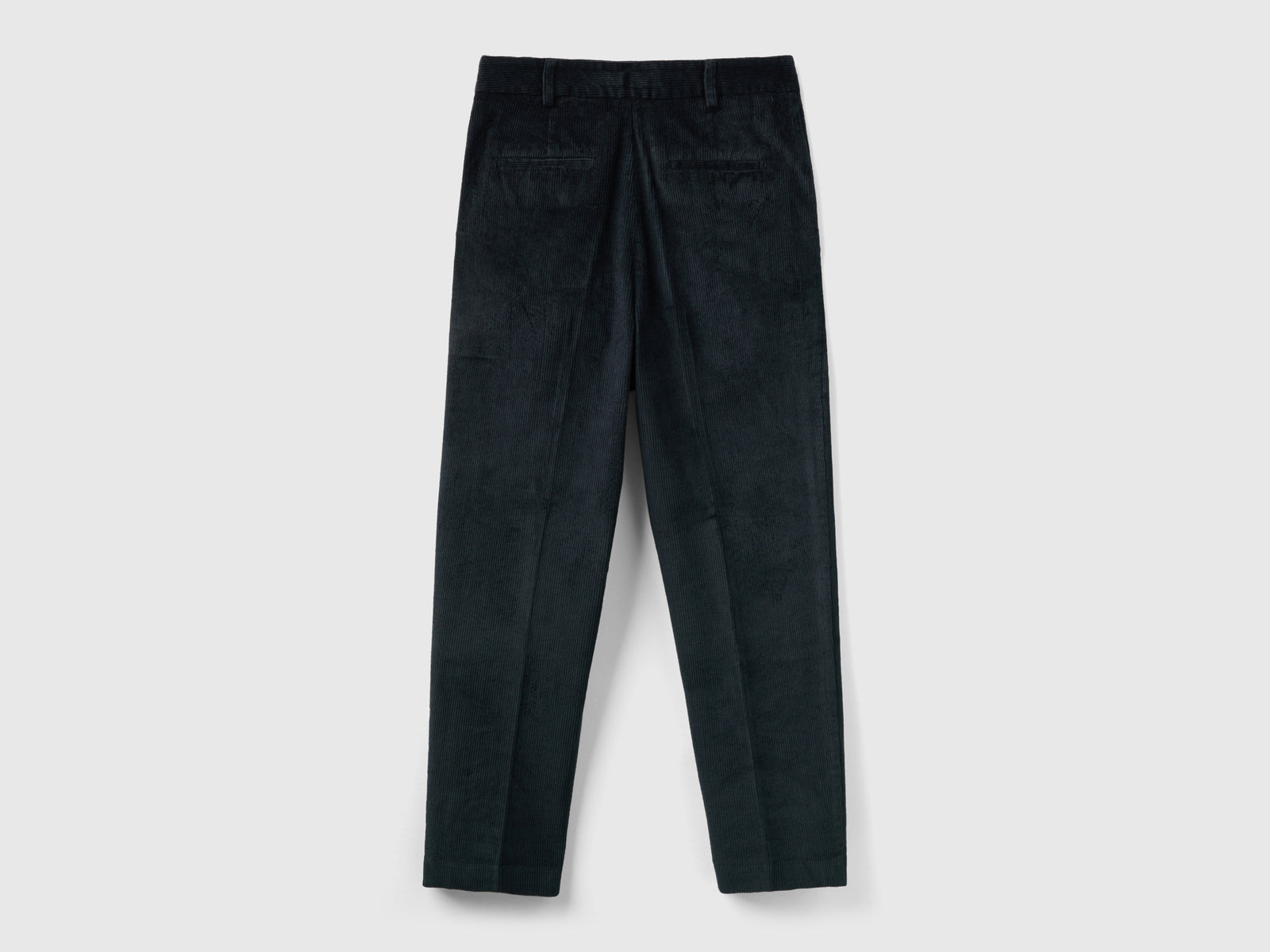 Pantaloni cropped in velluto a coste da donna nero 2 | Benetton Outlet