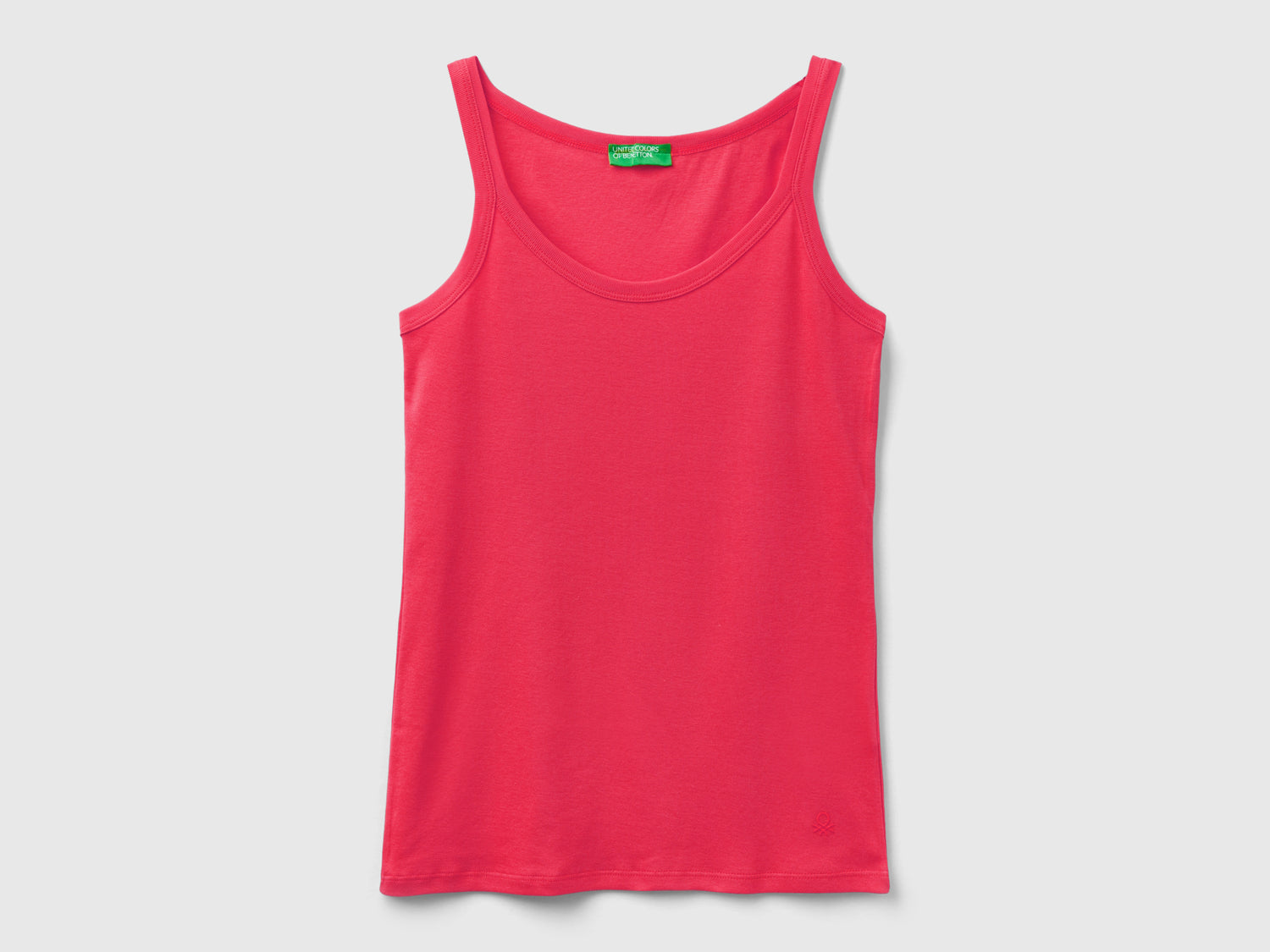 Canotta in puro cotone da donna fucsia | Benetton Outlet