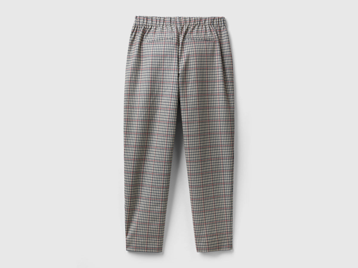 Pantaloni fantasia con elastico in vita
