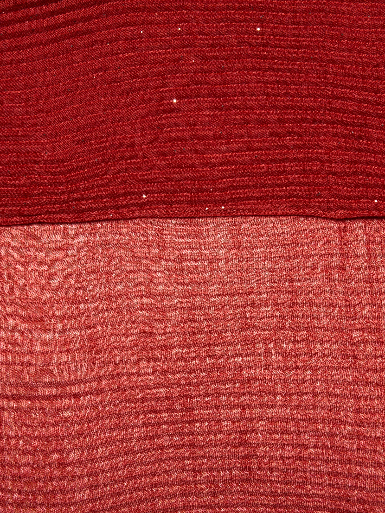 Sciarpa con plissé brillantinato da donna rosso 2 | Sisley Outlet