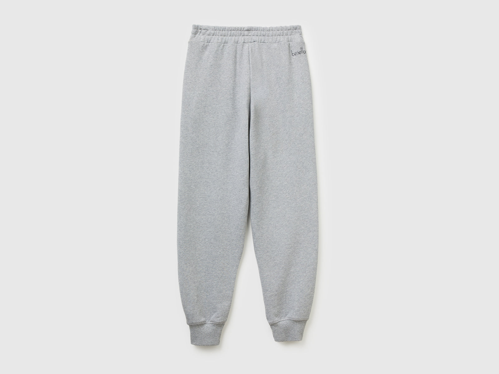 Joggers in puro cotone da donna grigio chiaro 2 | Benetton Outlet
