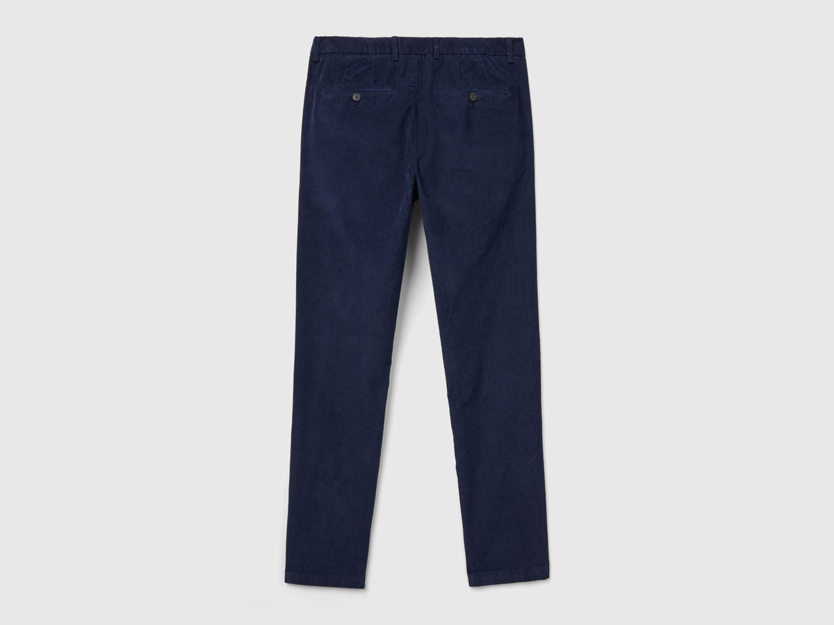 Pantaloni in velluto stretch