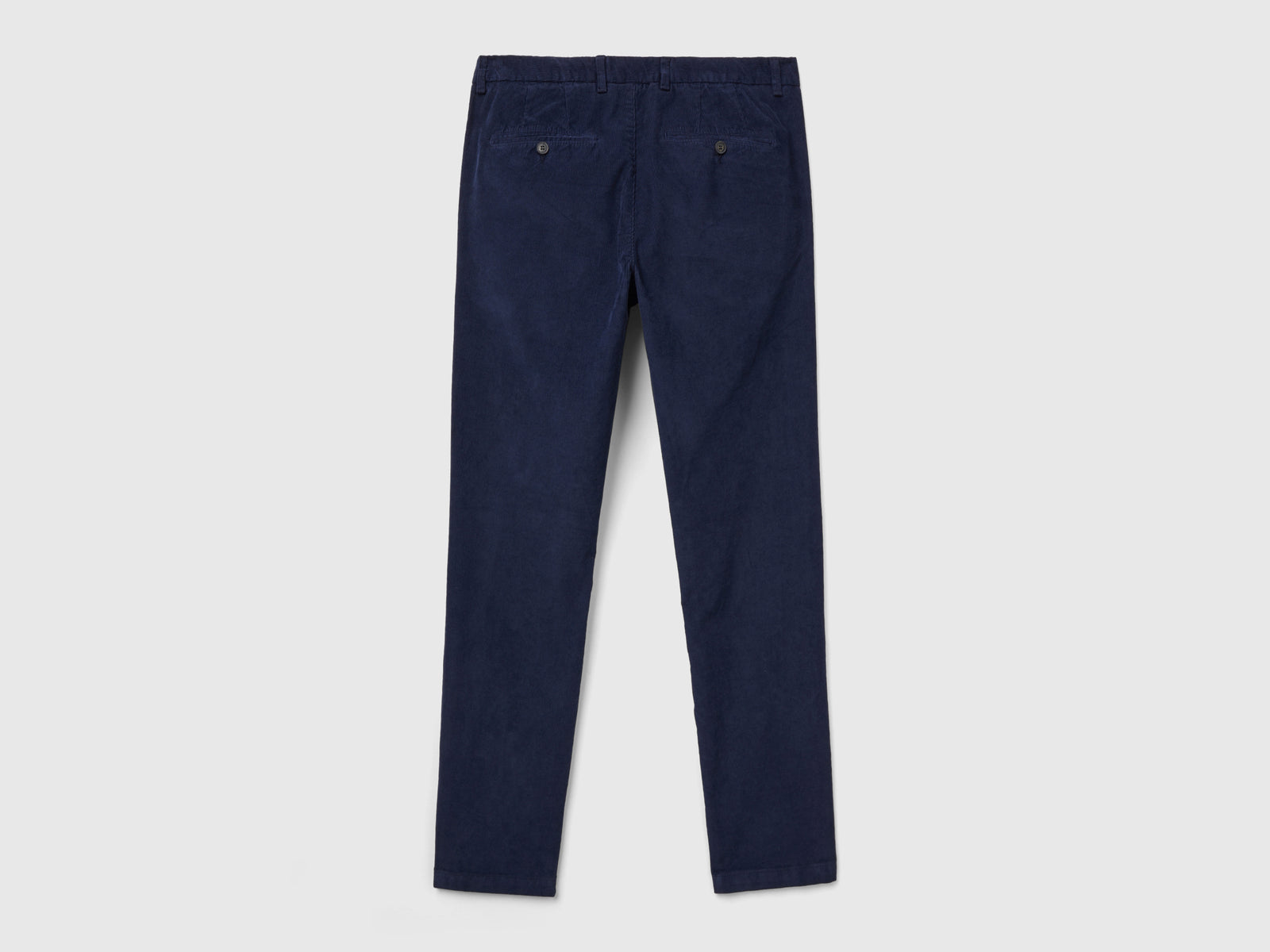 Pantaloni in velluto stretch da uomo blu scuro 2 | Benetton Outlet