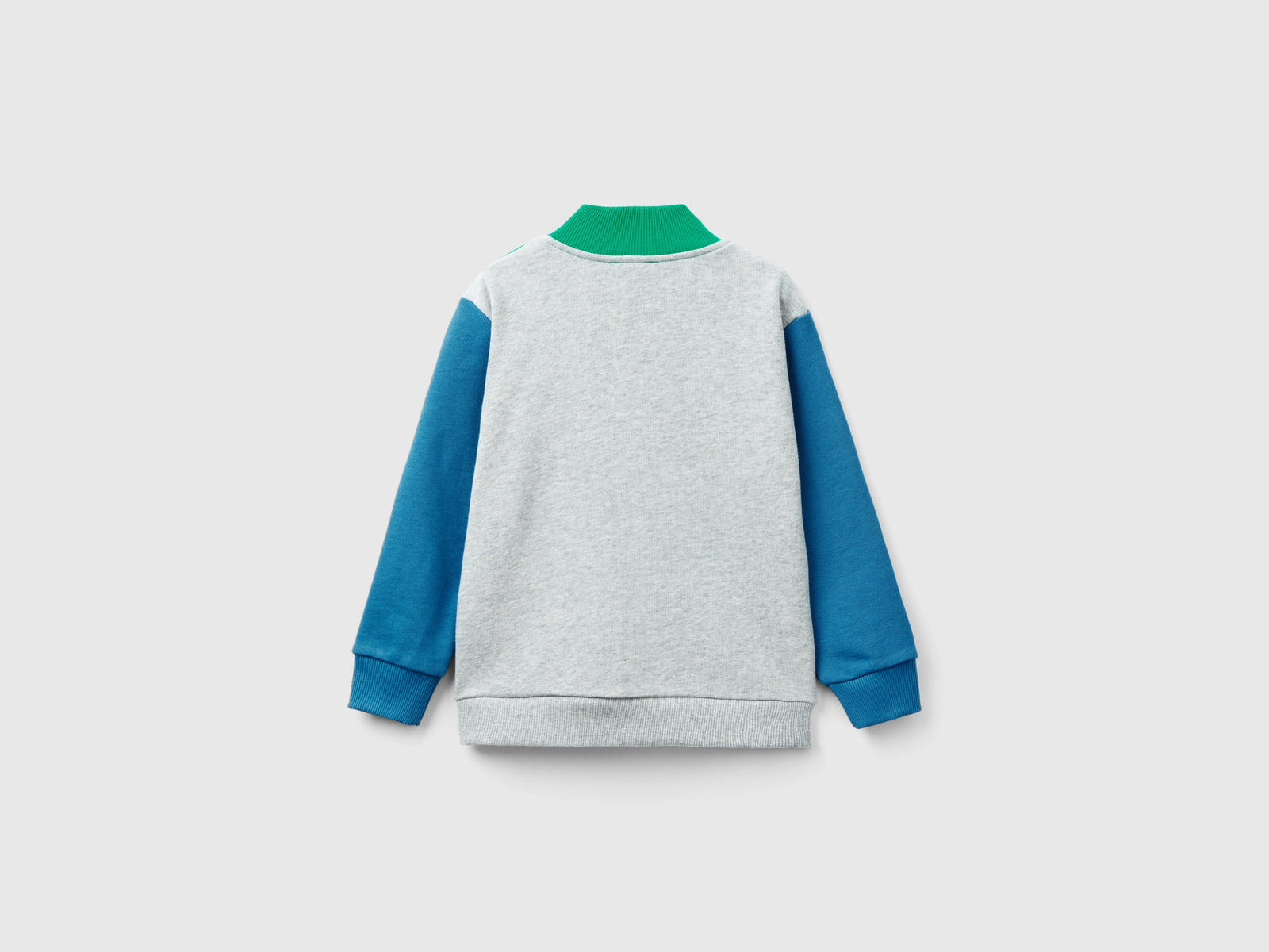 Felpa in cotone bio con zip da bimbo multi-color 2 | Benetton Outlet