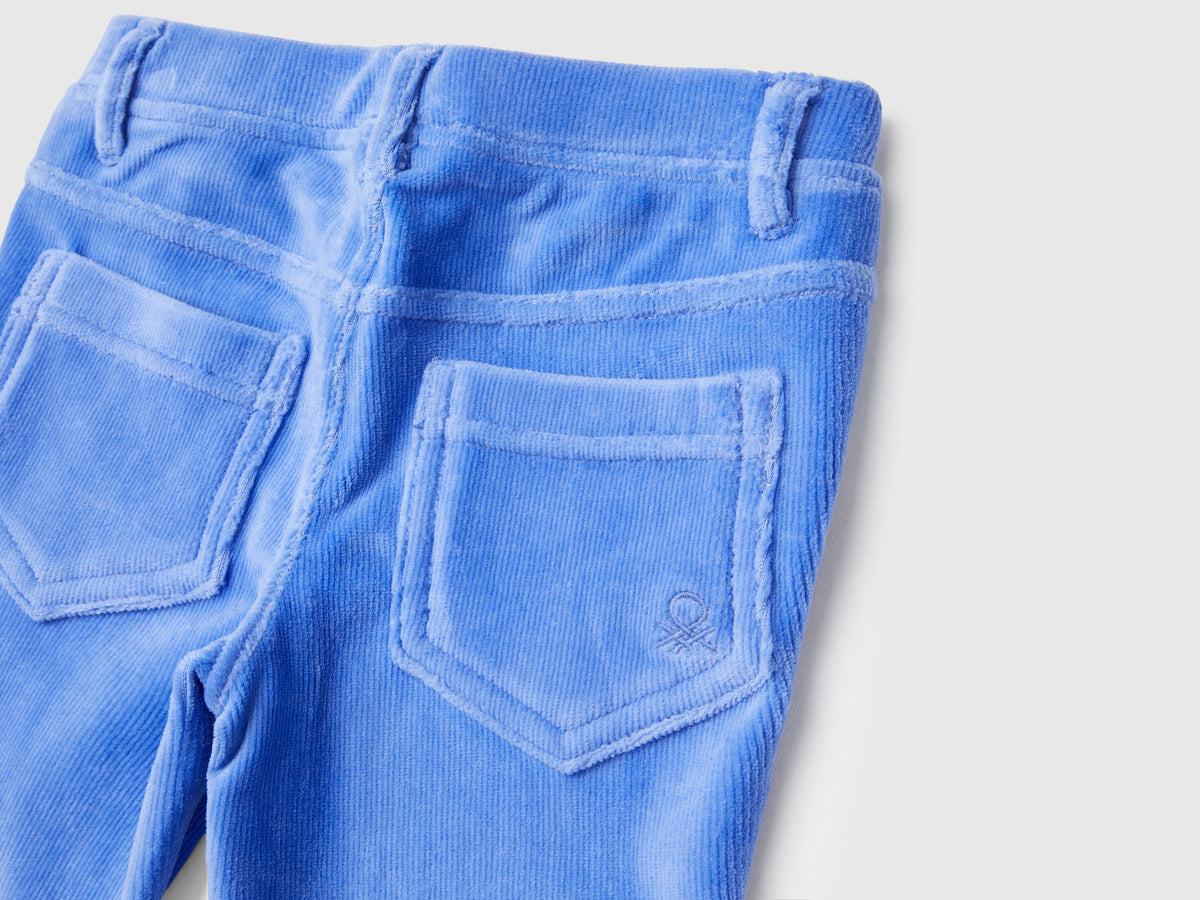 Ribbed chenille trousers