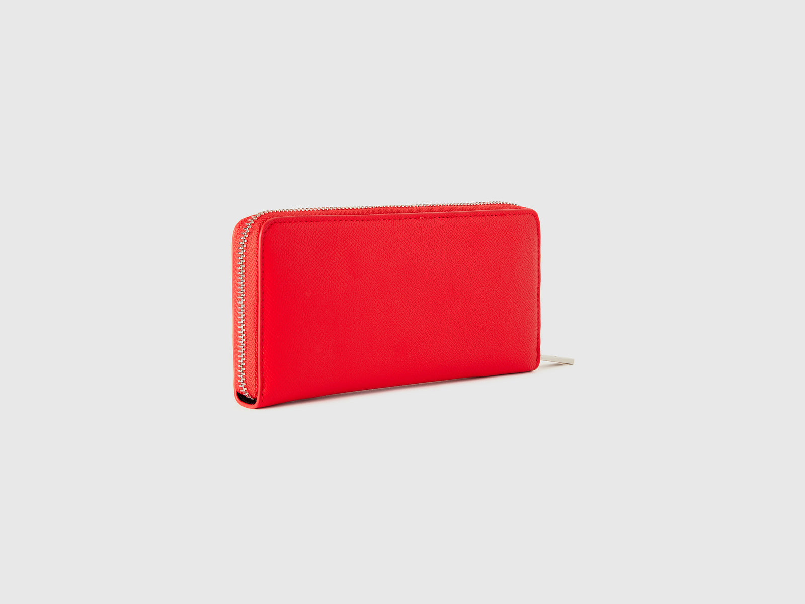 Portafoglio grande con zip da donna rosso 2 | Benetton Outlet