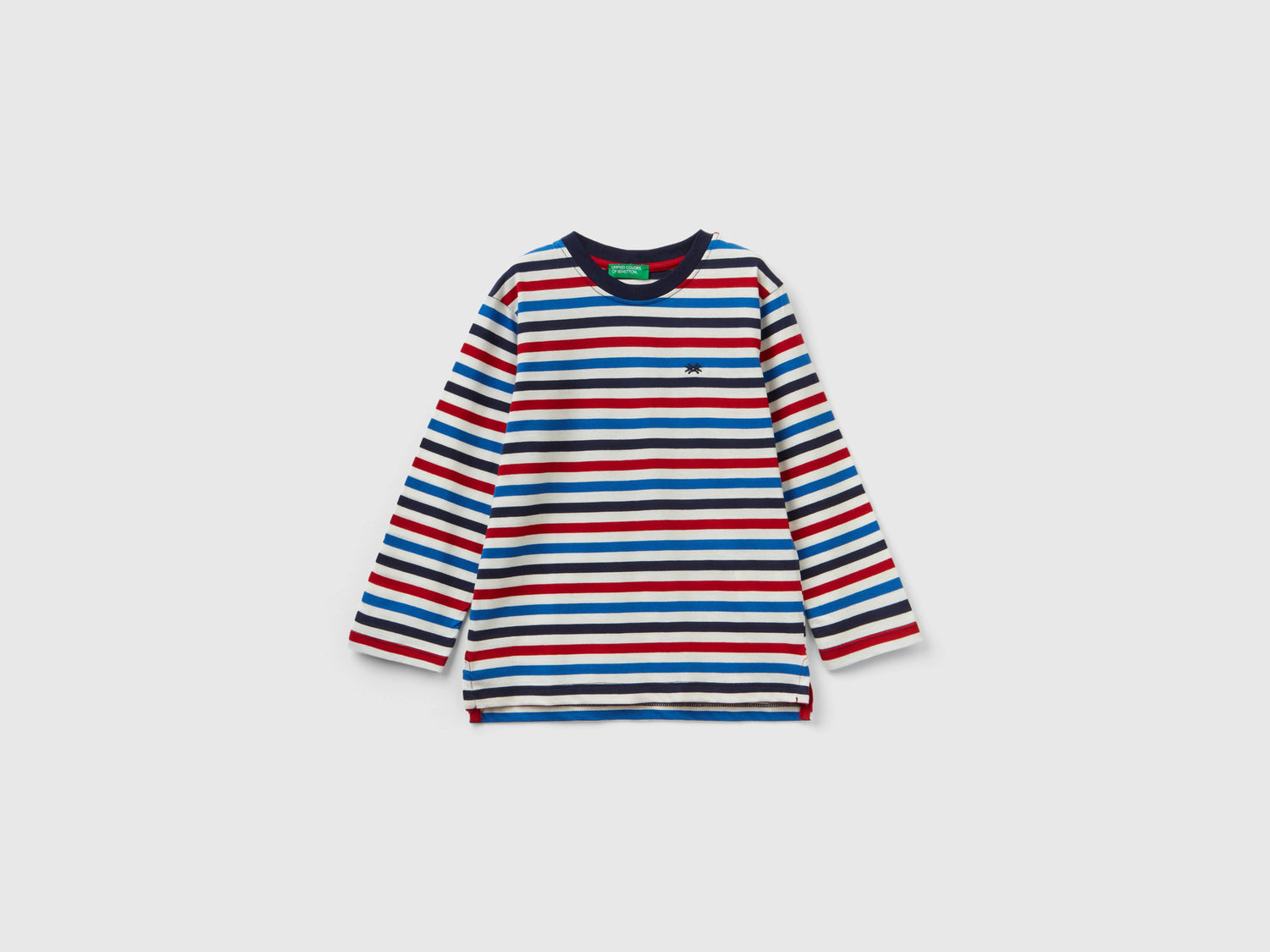 T-shirt a righe 100% cotone da bimbo multi-color | Benetton Outlet