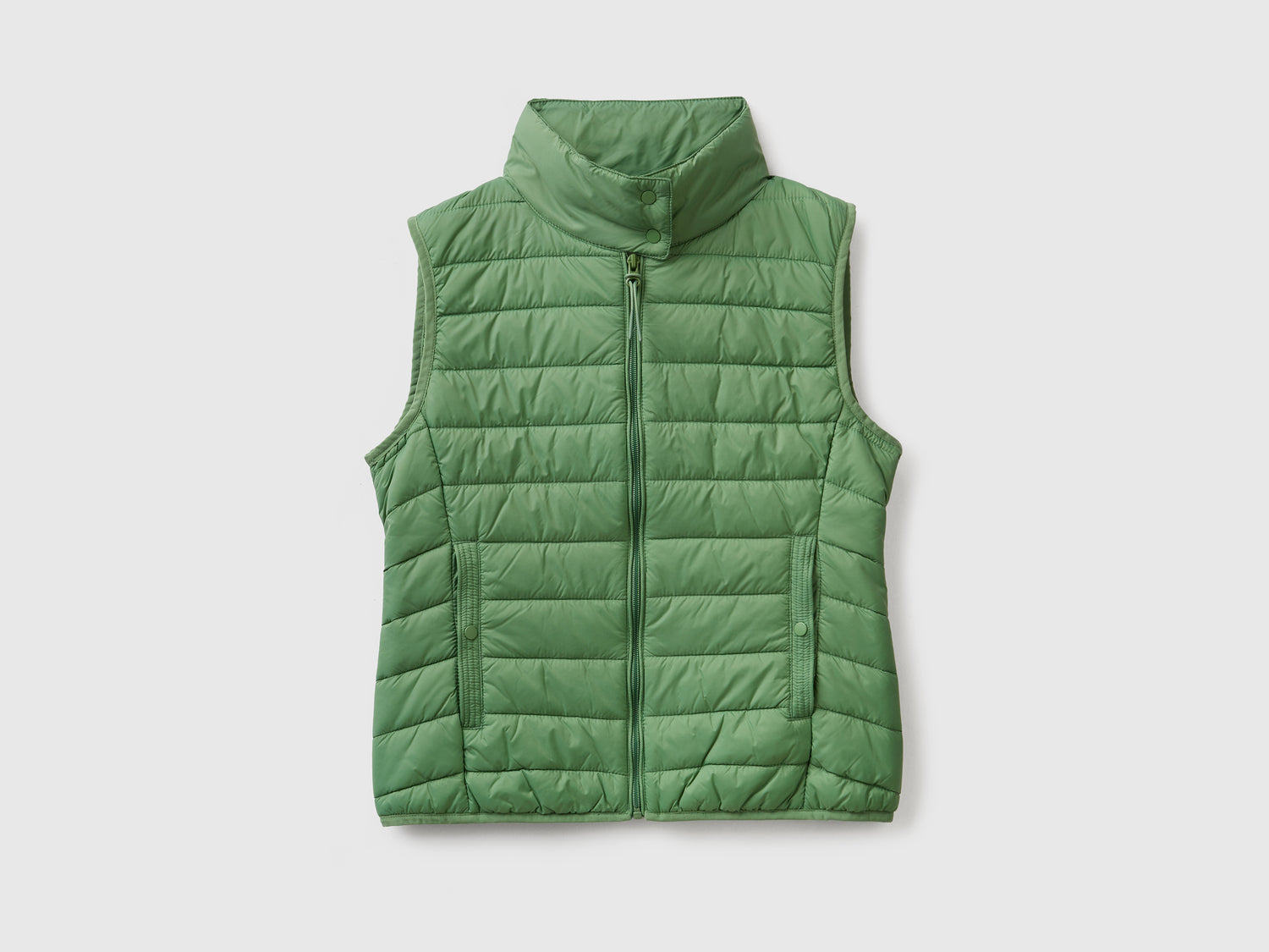 Smanicato imbottito con ovatta da donna verde | Benetton Outlet