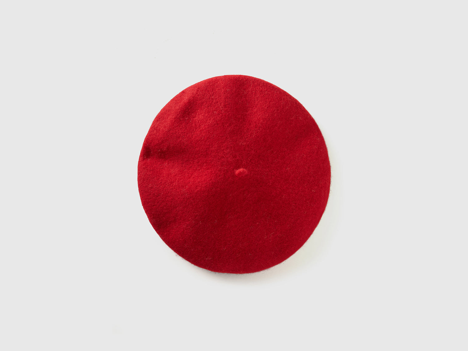 Basco classico in misto lana da donna rosso | Benetton Outlet