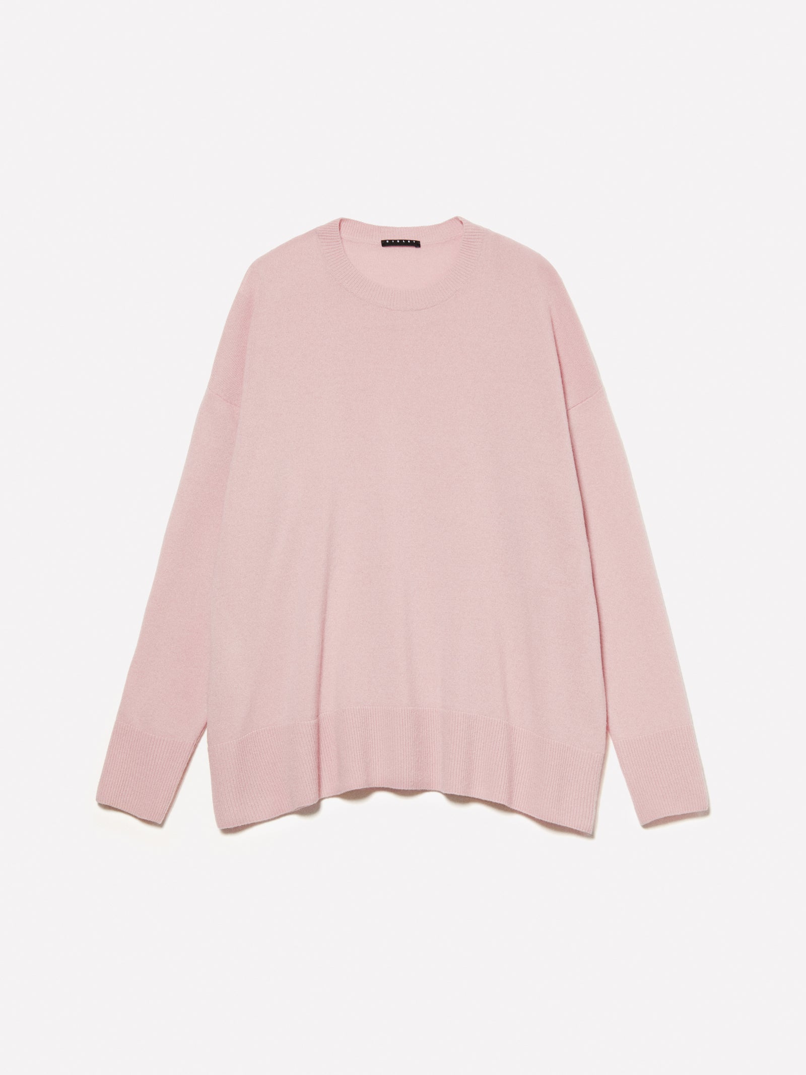 Maglia girocollo in misto lana rosa chiaro da donna rosa tenue | Sisley Outlet