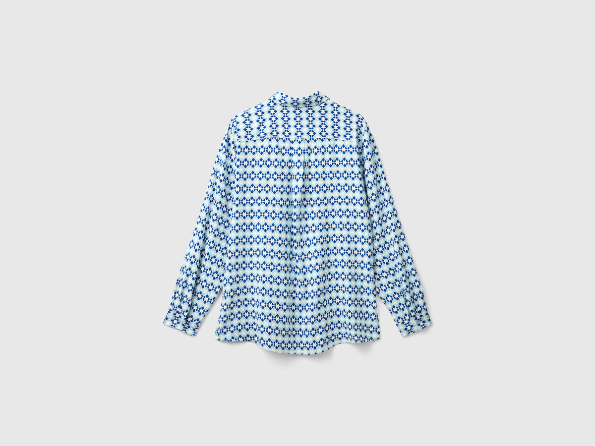 Camicia fantasia in viscosa