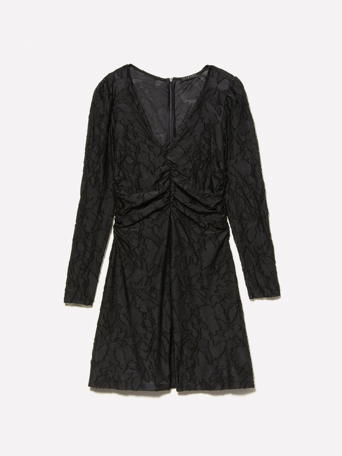 Vestito corto con arriccio