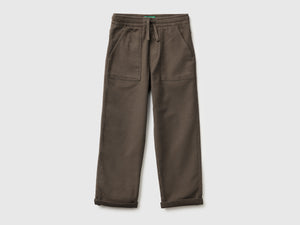 Joggers in misto cotone con coulisse