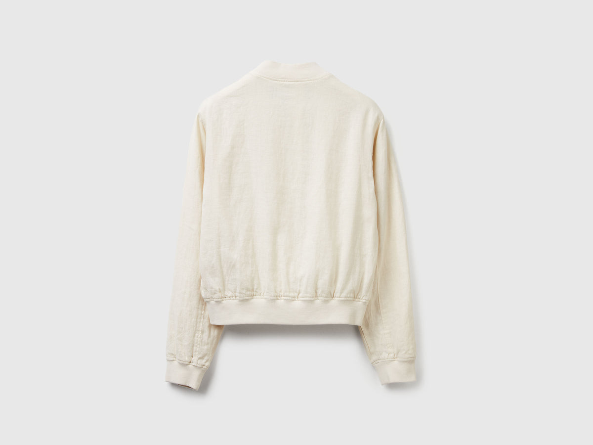 Bomber in 100% lino
