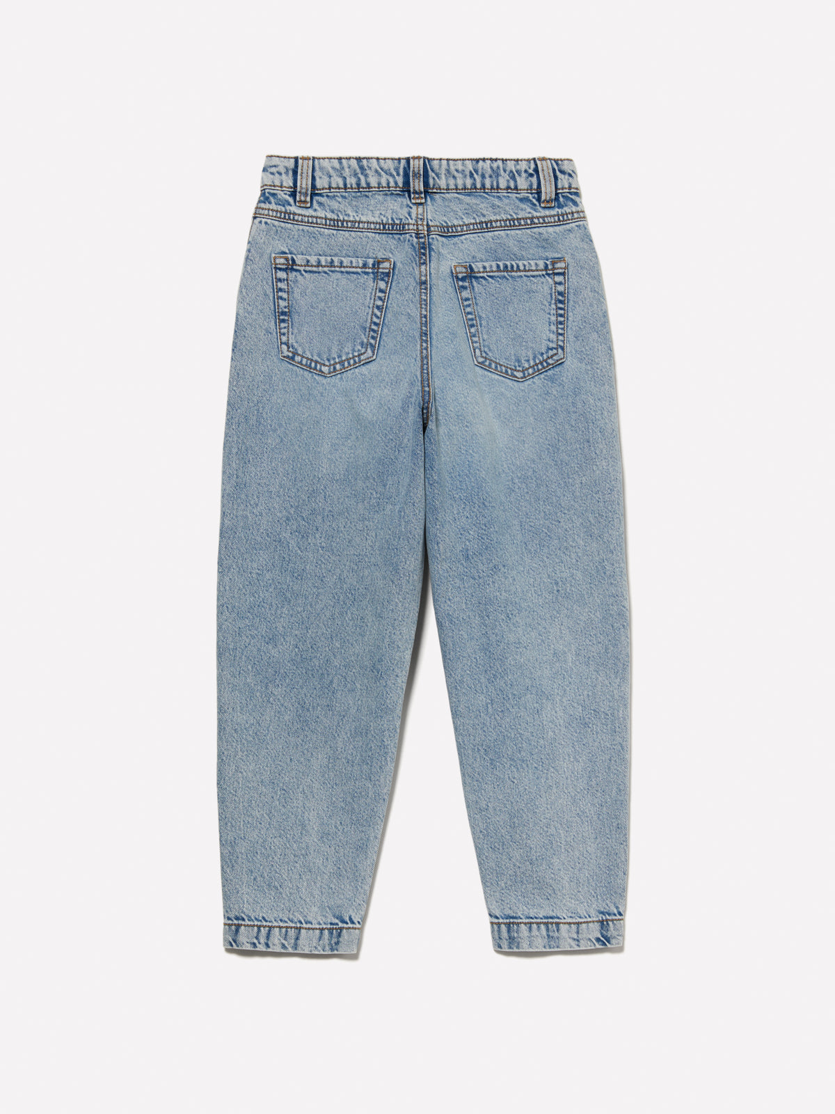 Jeans baggy fit con strass