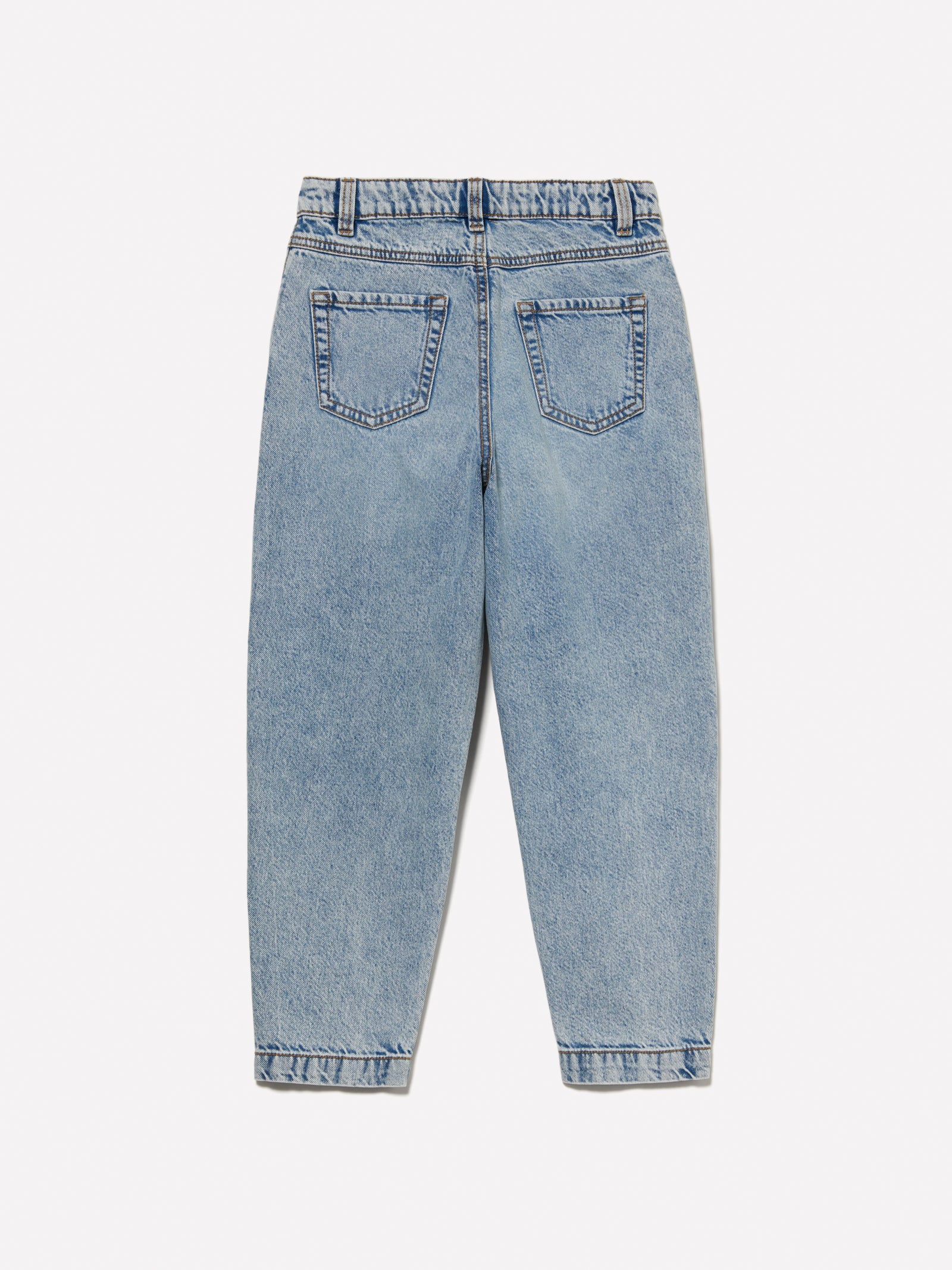 Jeans baggy fit con strass da bambina blu 2 | Sisley young Outlet