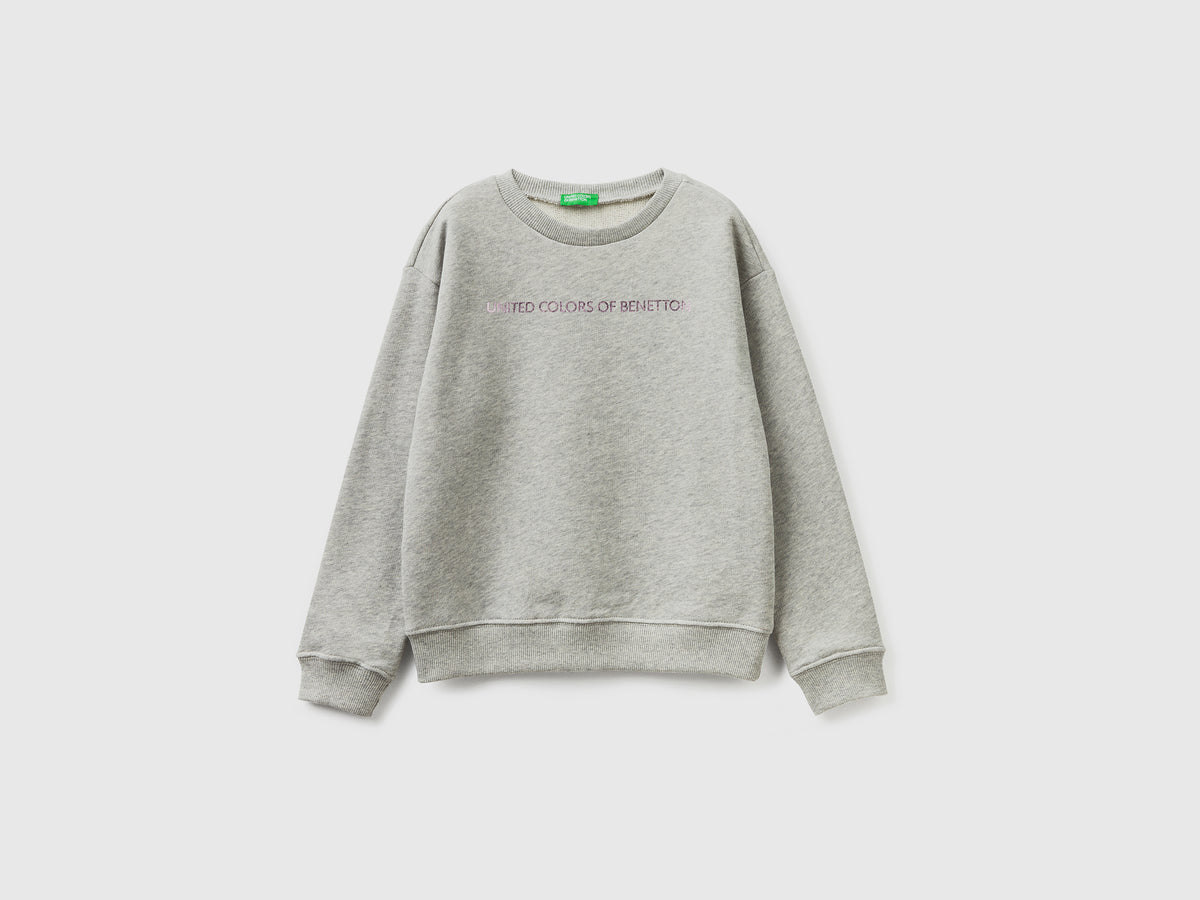 Felpa 100% cotone con logo