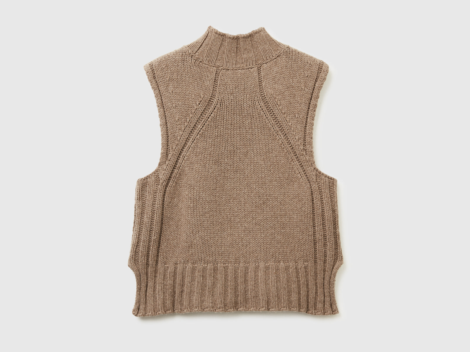 Gilet a lupetto regular fit da donna cammello 2 | Benetton Outlet