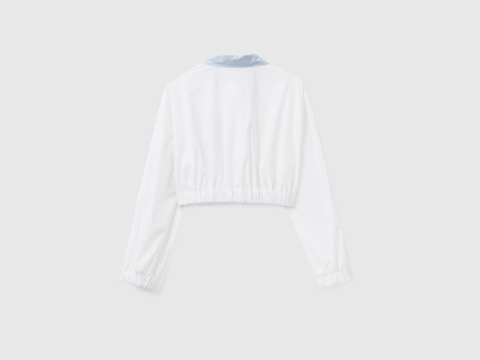 Camicia cropped da donna celeste 2 | Benetton Outlet