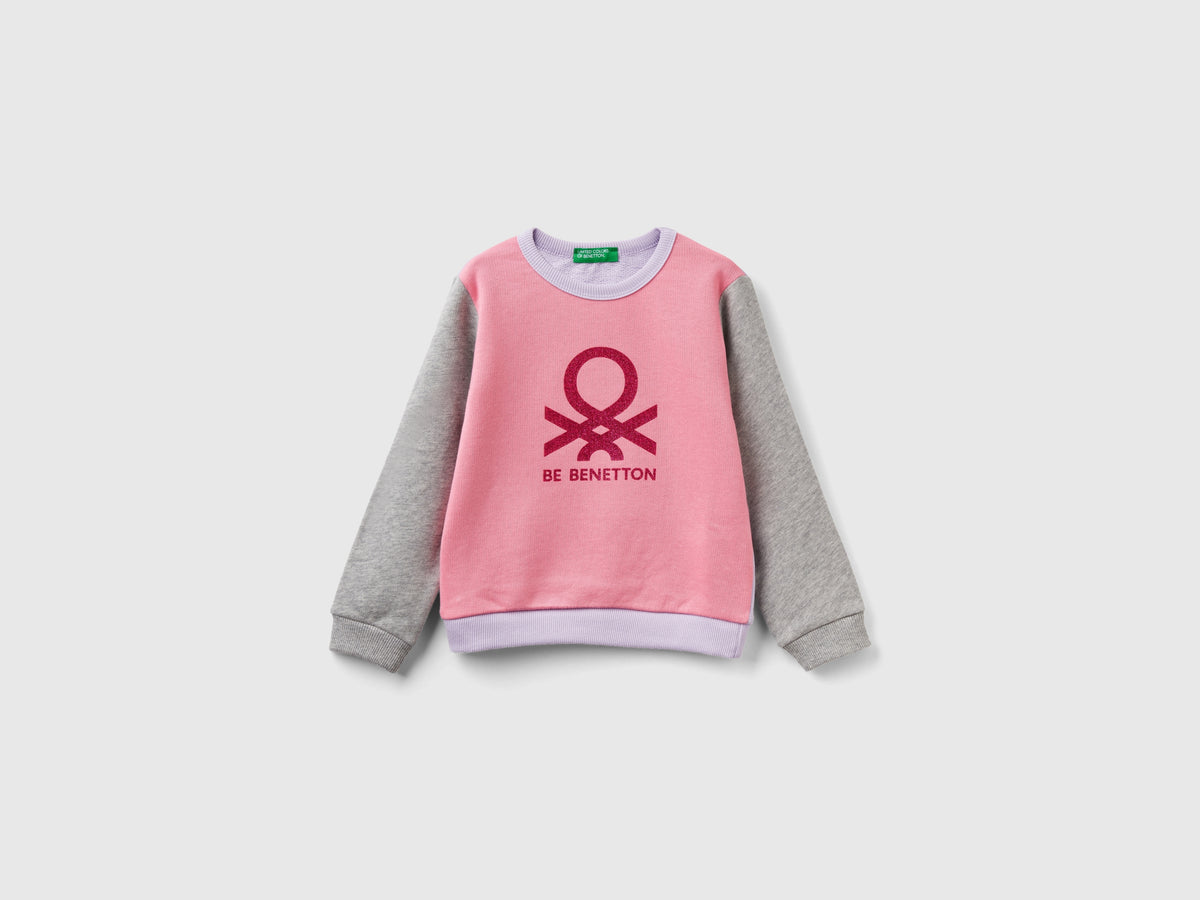 Felpa 100% cotone bio con logo