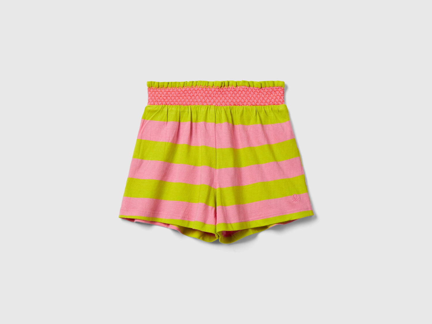 Shorts a righe con rouches da bimba multi-color | Benetton Outlet