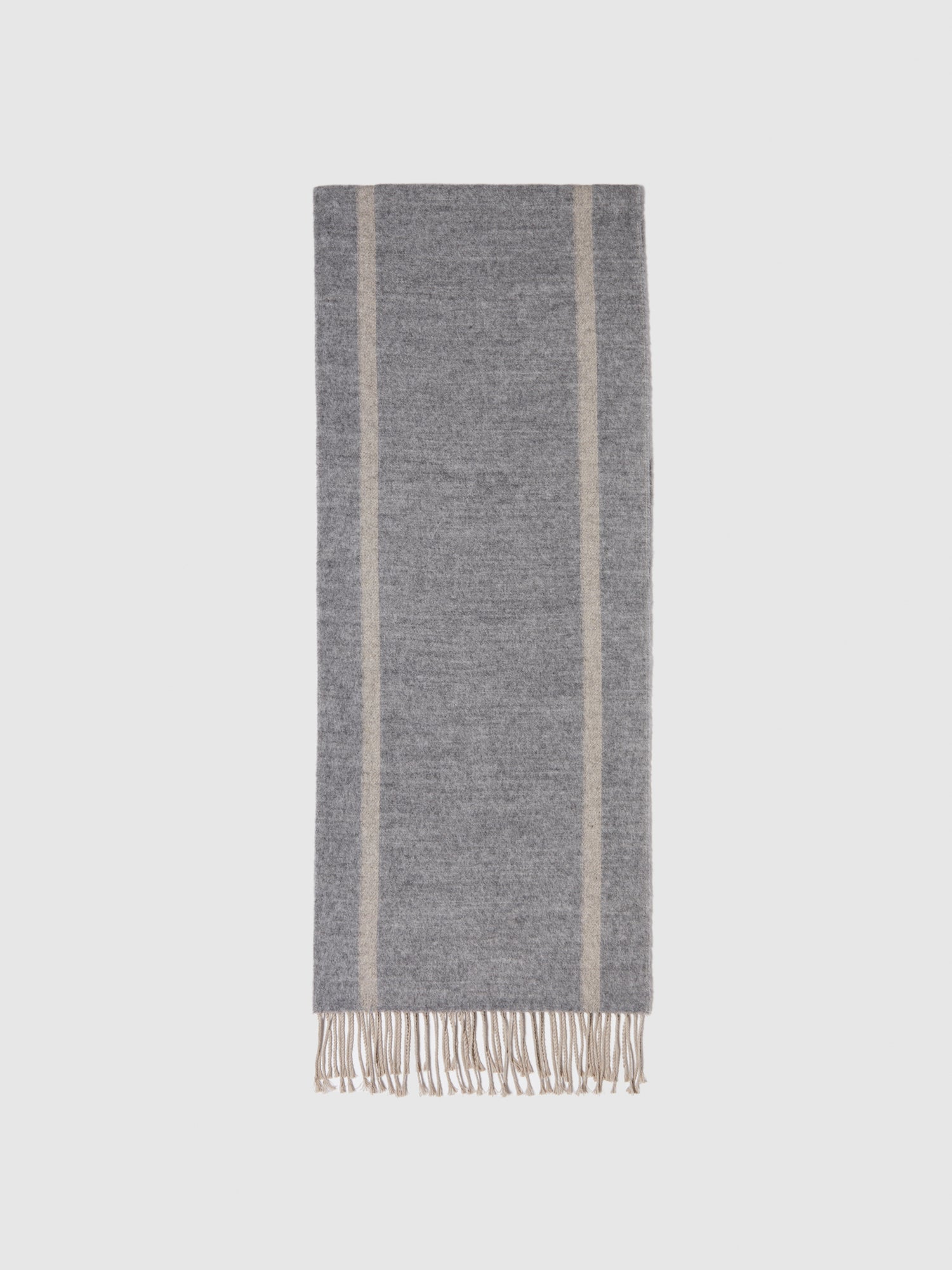 Sciarpa con contrasto da uomo grigio | Sisley Outlet