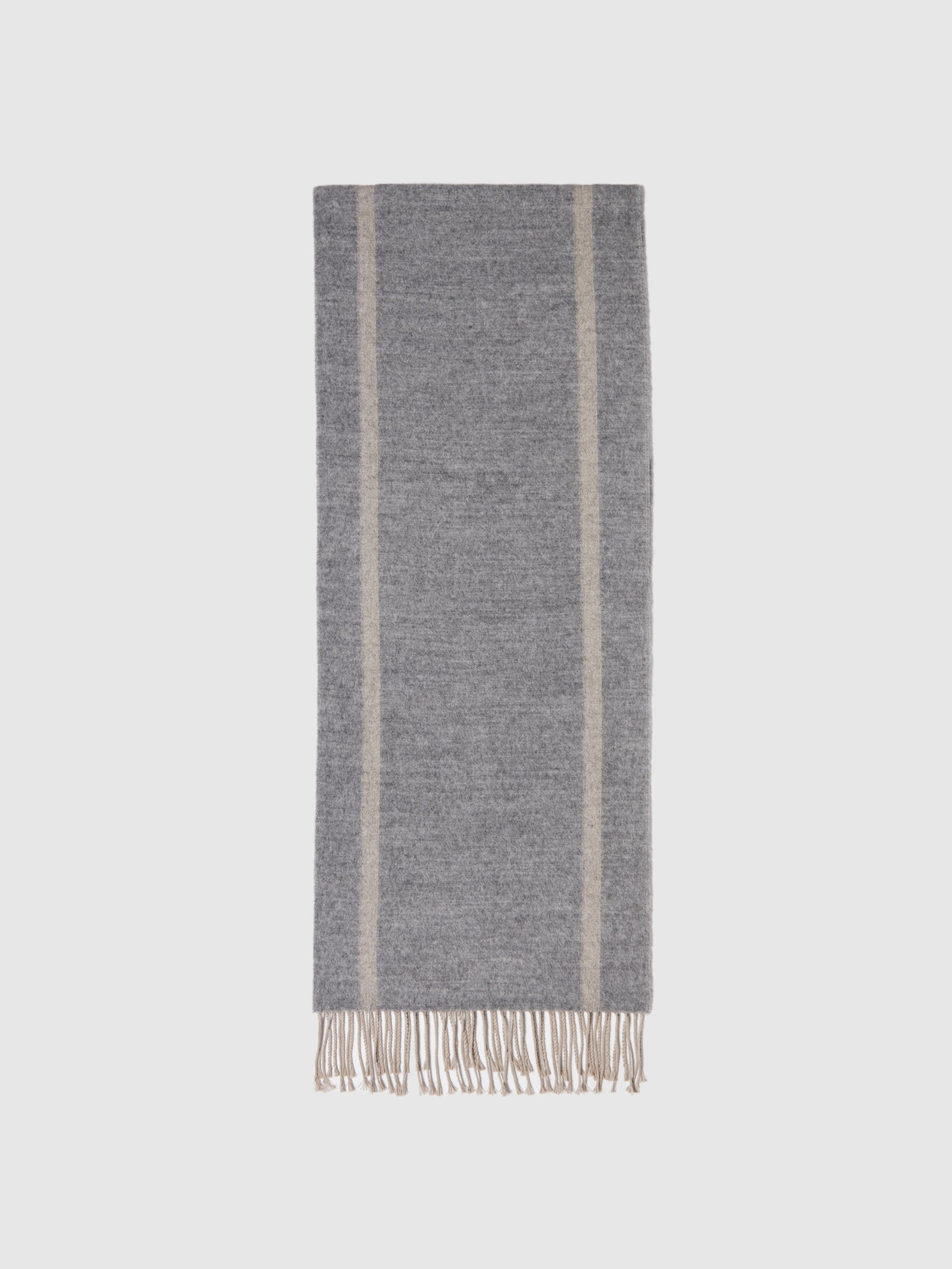 Sciarpa con contrasto da uomo grigio | Sisley Outlet