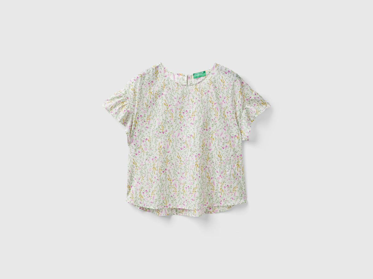 Blusa fantasia in cotone leggero
