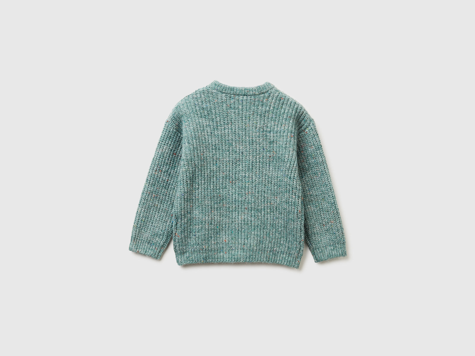 Maglia in misto lana da bimbo verde acqua 2 | Benetton Outlet