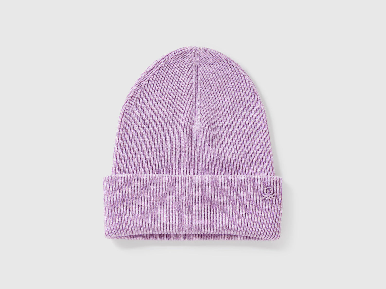 Berretto in misto lana da bambino lavanda | Benetton Outlet