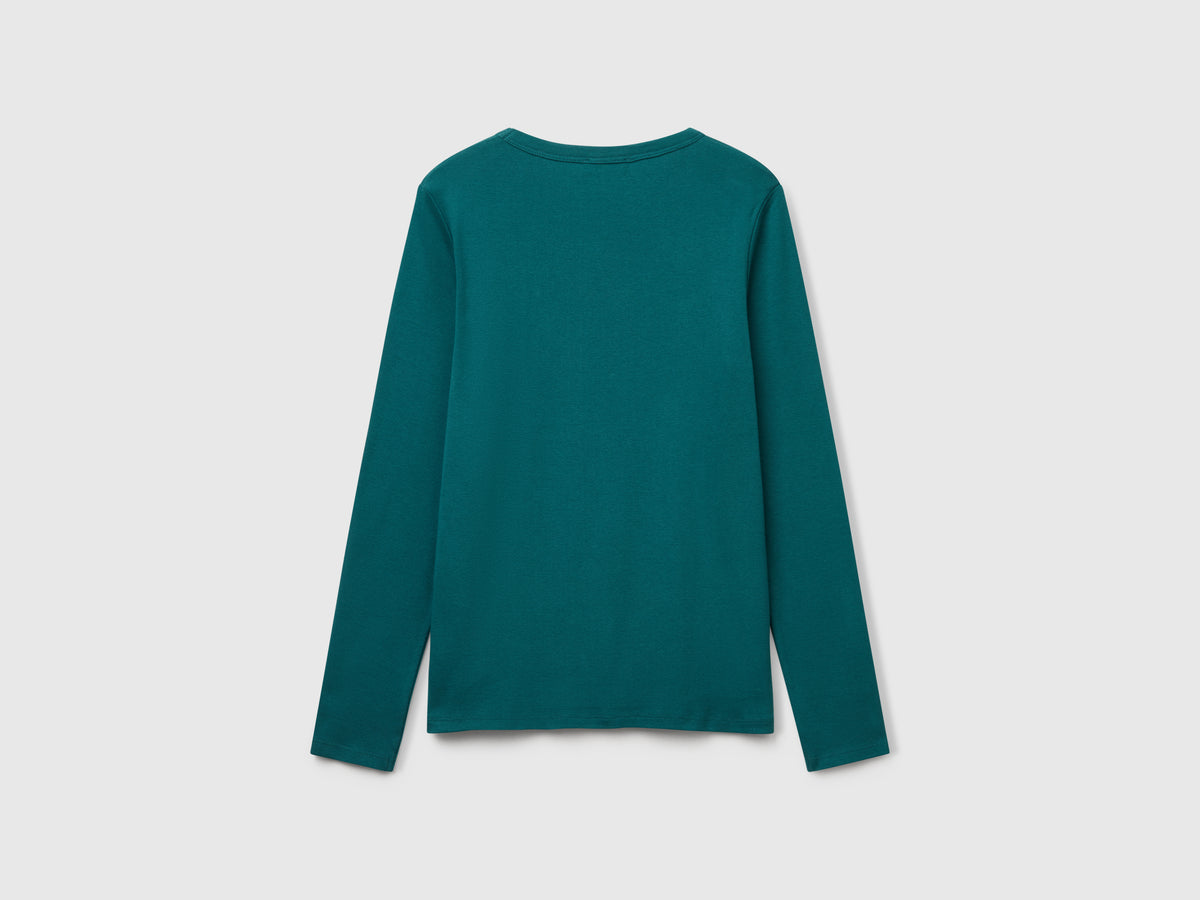 T-shirt a manica lunga 100% cotone