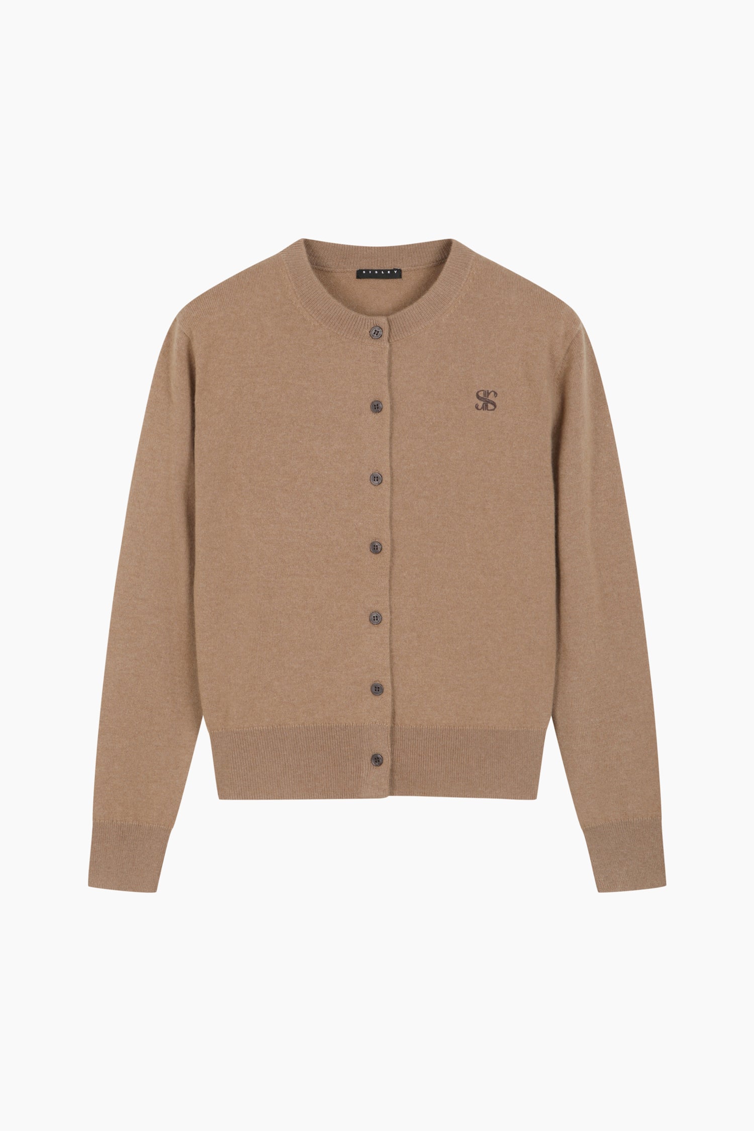 Cardigan con ricamo da donna marrone | Sisley Outlet