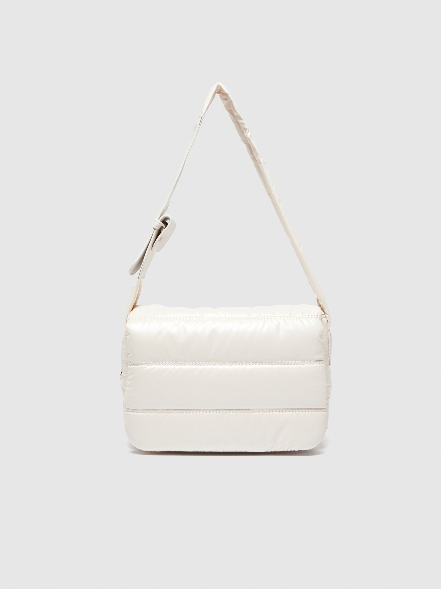 Borsa a spalla trapuntata da donna bianco panna | Sisley Outlet
