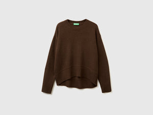 Maglia boxy fit in misto lana