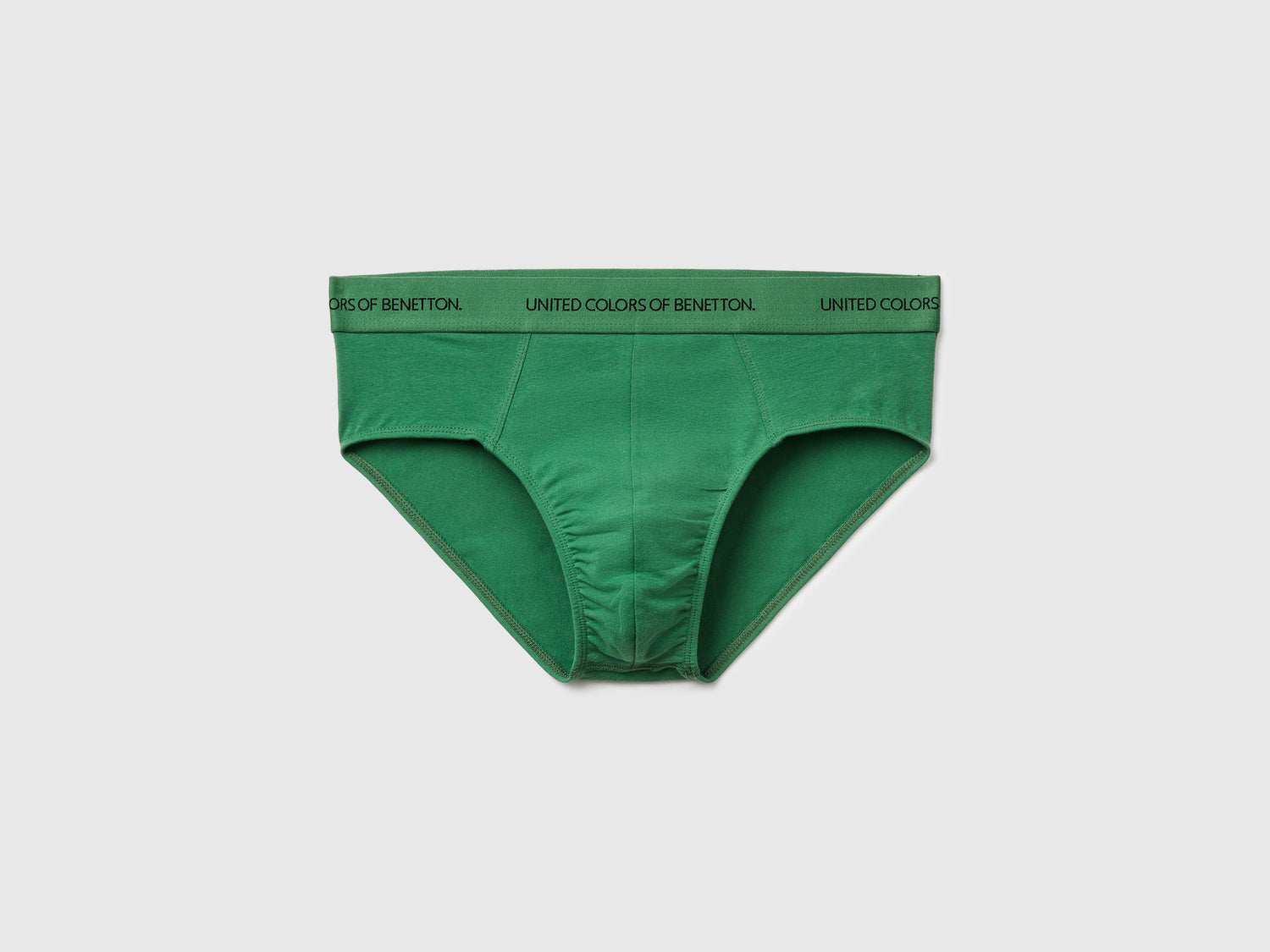 Slip in cotone elasticizzato da uomo verde | Benetton Outlet