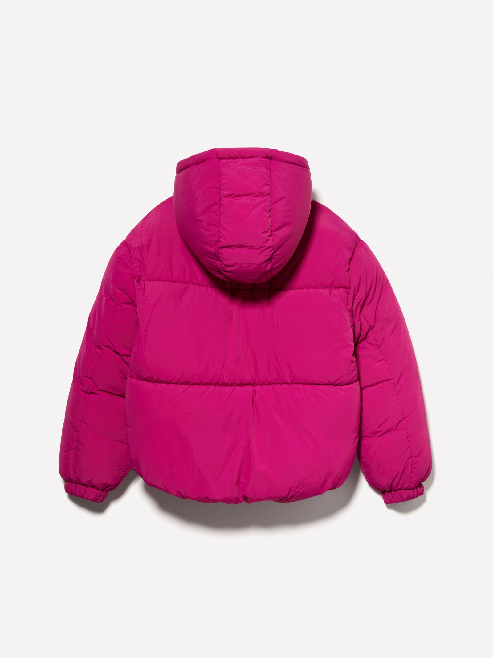 Giubbotto imbottito over fit da bambina fucsia 2 | Sisley young Outlet