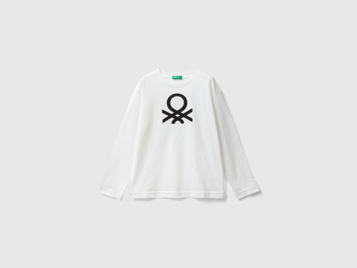 T-shirt manica lunga con logo