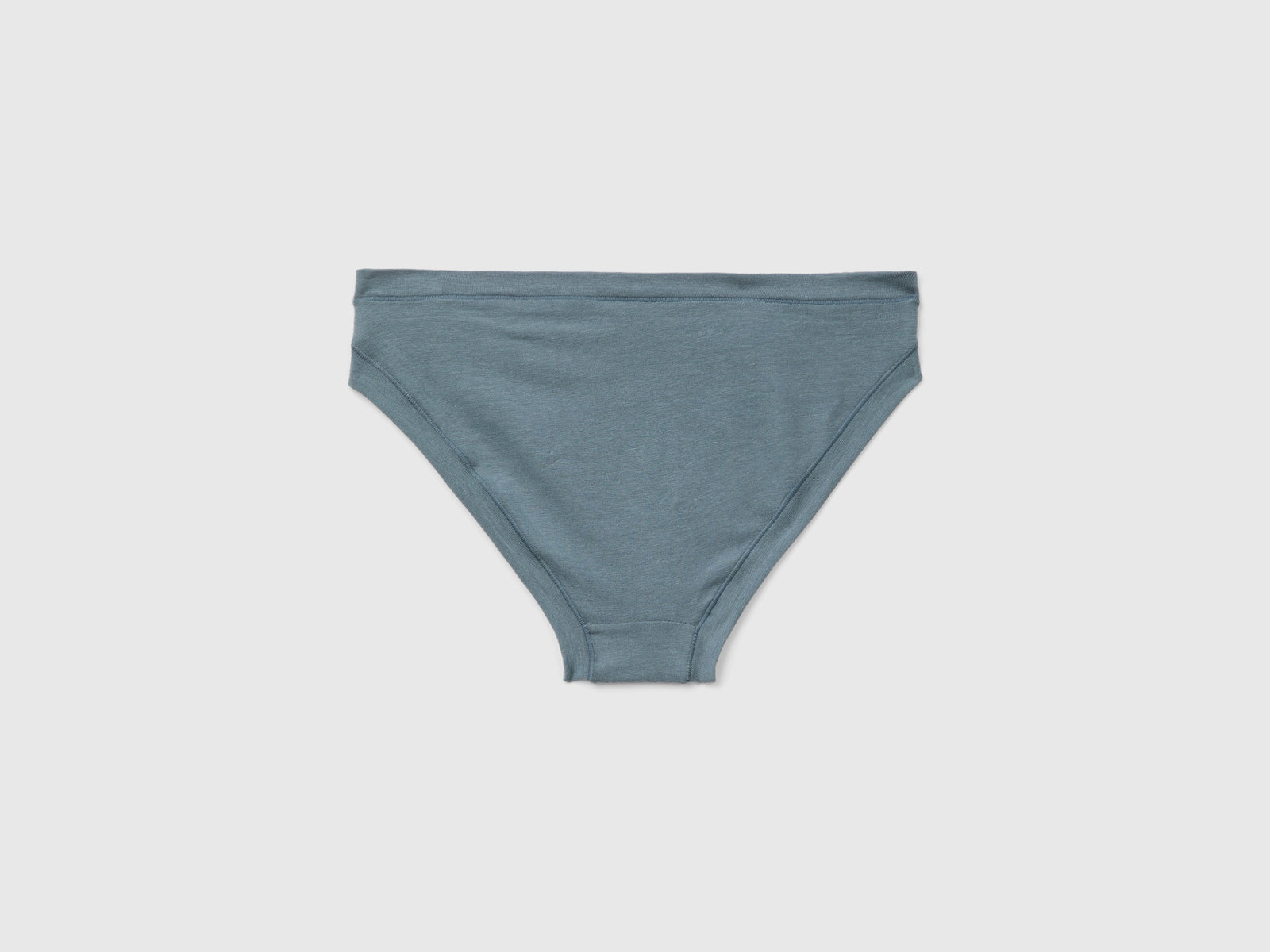 Slip vita bassa in cotone bio super stretch da donna grigio scuro 2 | Benetton Outlet