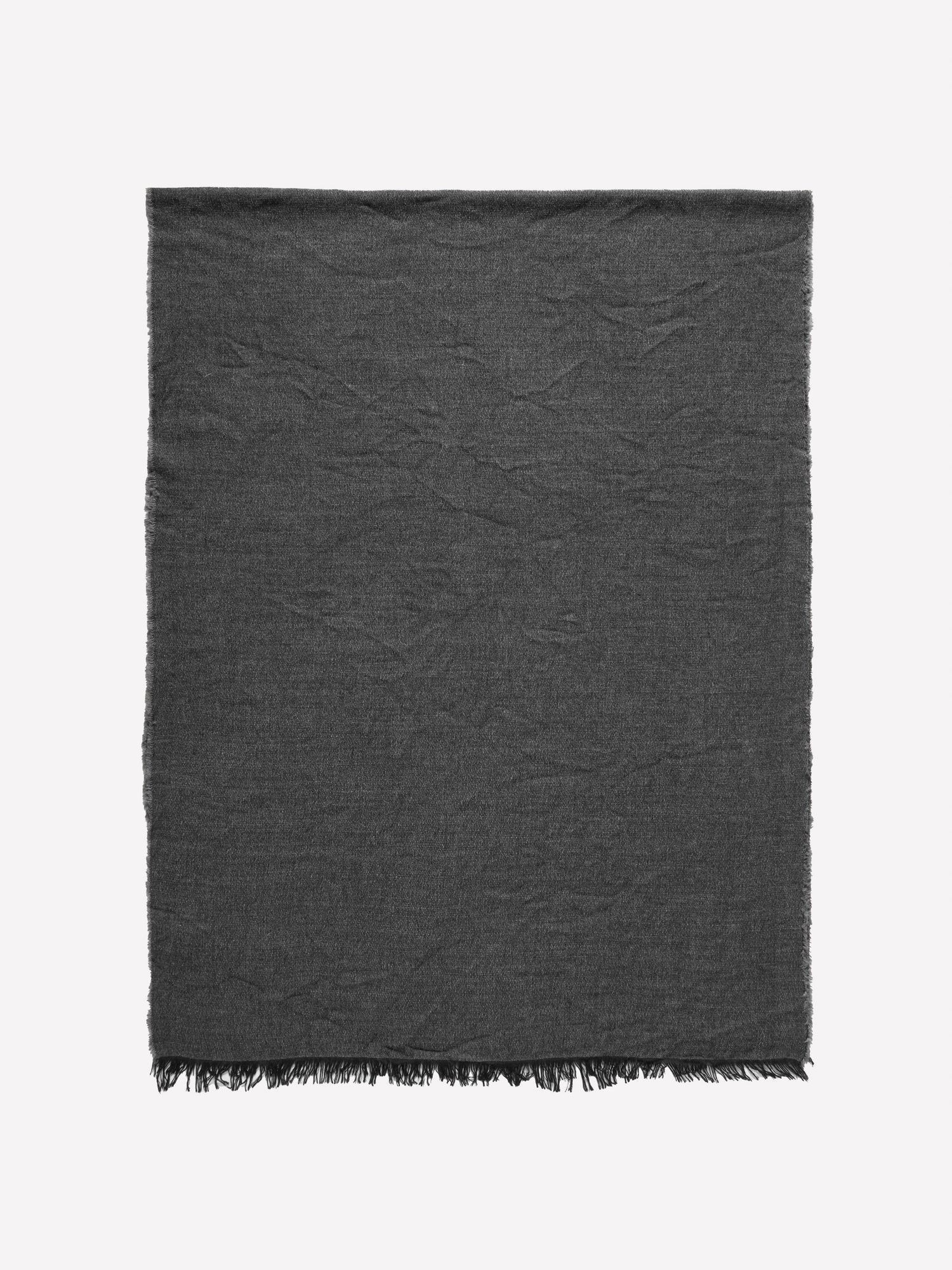 Sciarpa sfrangiata da uomo grigio scuro | Sisley Outlet