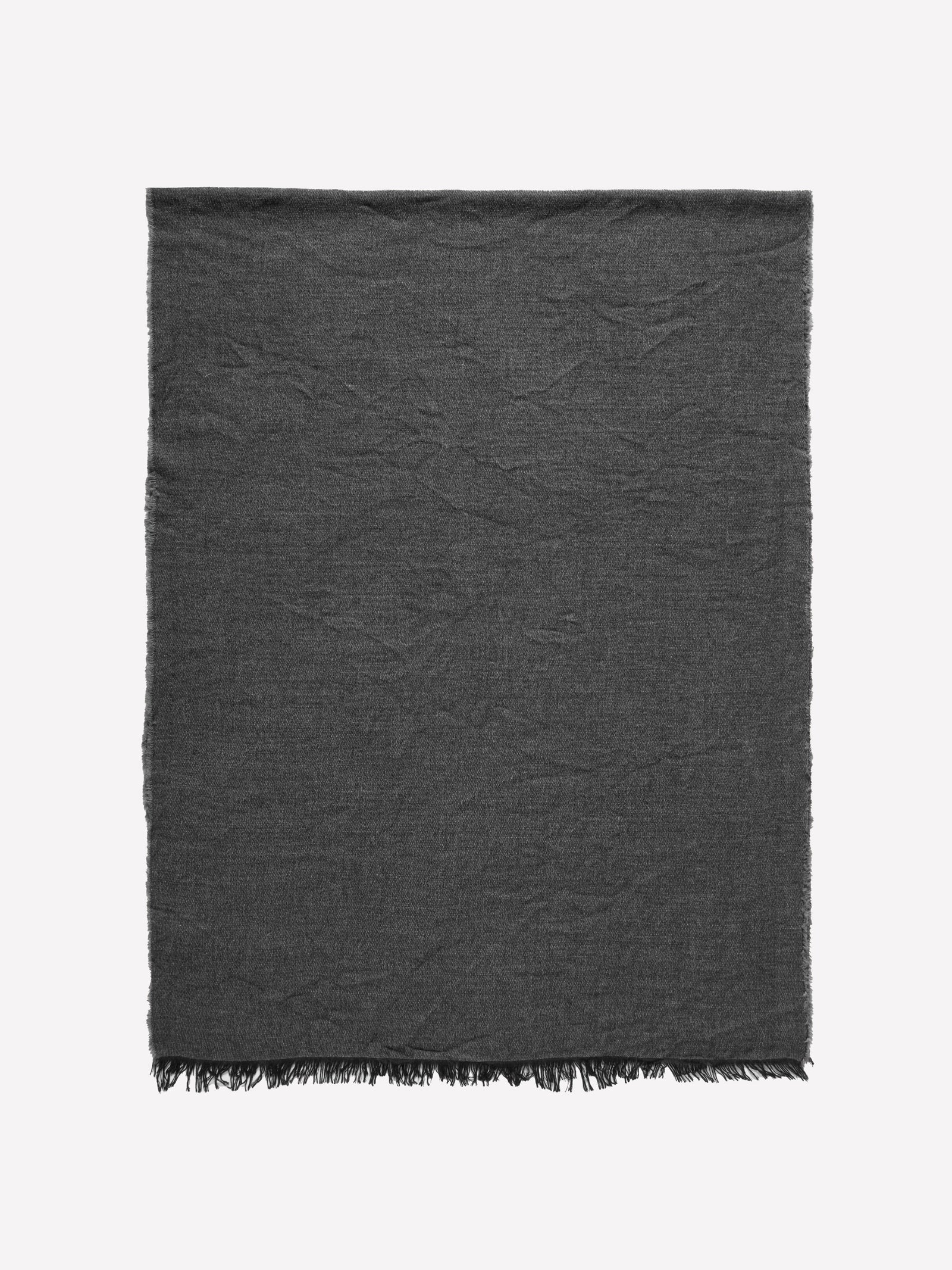 Sciarpa sfrangiata da uomo grigio scuro | Sisley Outlet
