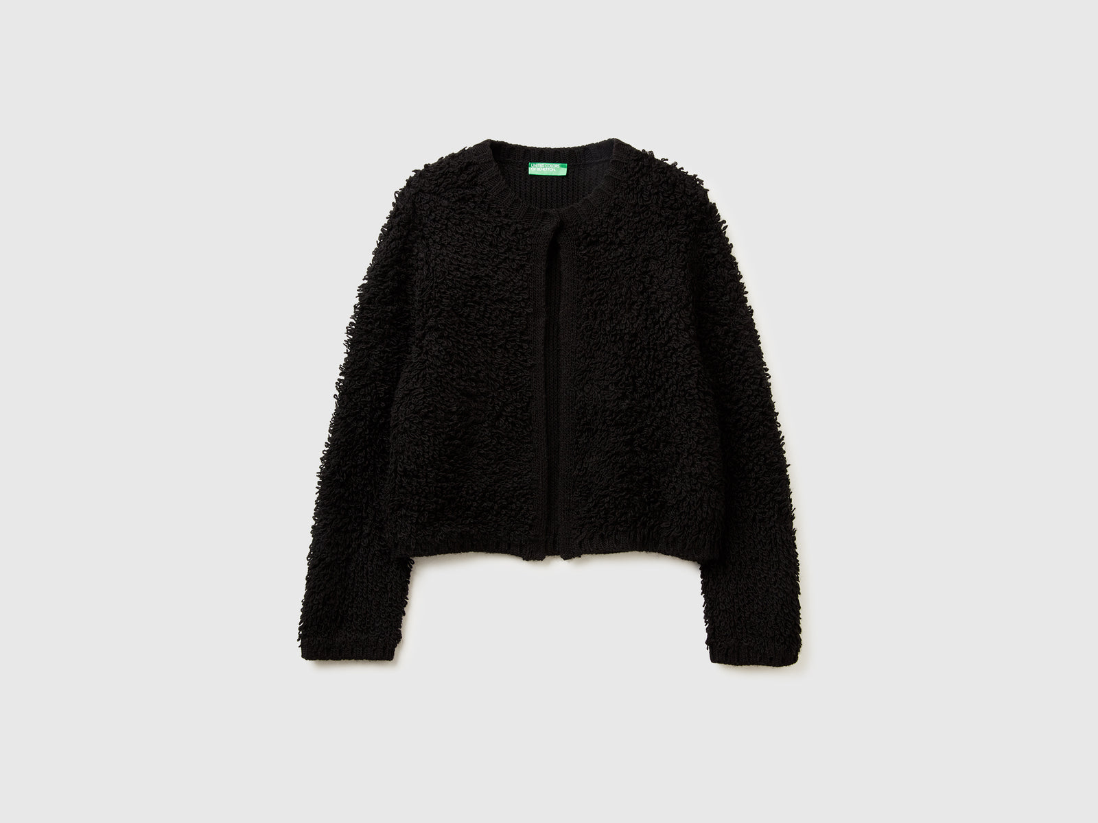 Giacchina in maglia da donna nero | Benetton Outlet