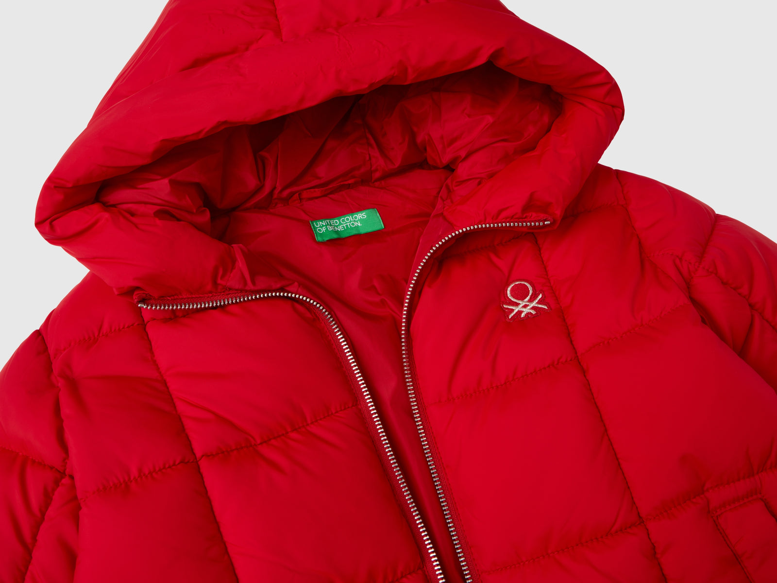 Giubbino lungo "Rain Defender" da bambina rosso 3 | Benetton Outlet