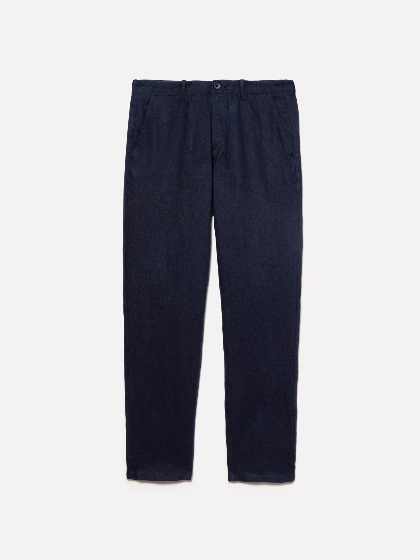 100% Linen Trousers da uomo blu scuro | Sisley Outlet
