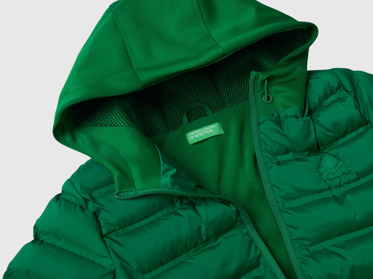 Giubbotto con dettagli in neoprene