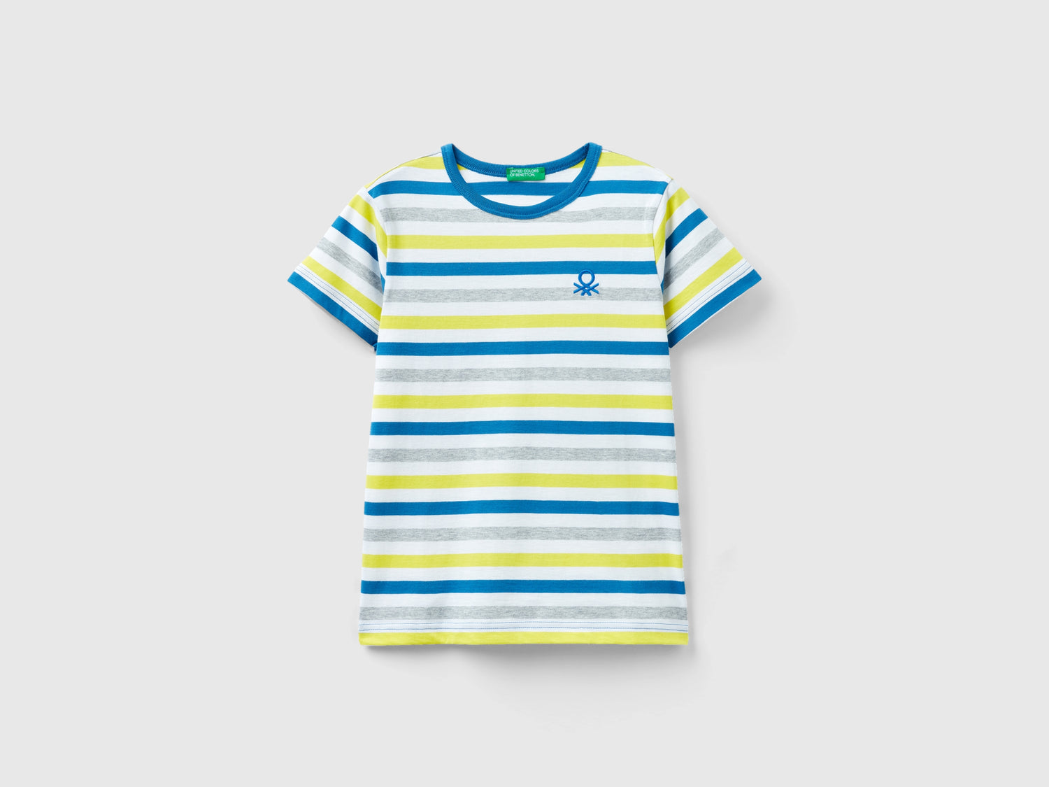 Maglietta a righe 100% cotone da bambino multi-color | Benetton Outlet